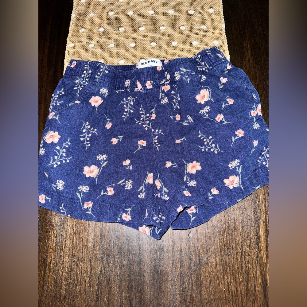 Old Navy Linen Floral Shorts